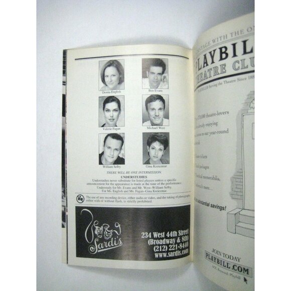 Forbidden Broadway 20th Anniversary Playbill July 2003 Donna English Fagan - Picture 5 of 7